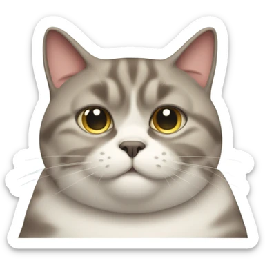 Extremly overly obese cat  sticker
