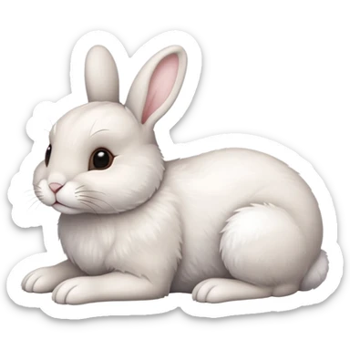 fullbody laying bunny  ios 16 sticker
