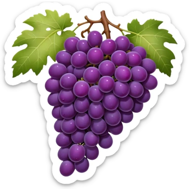wine grapes sticker