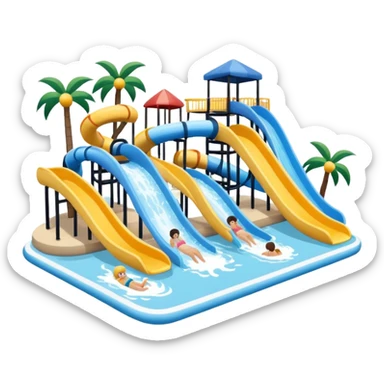 Water park sticker