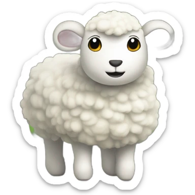Mouton sur un arbre sticker