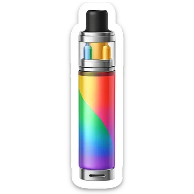 disposable rainbow vape sticker