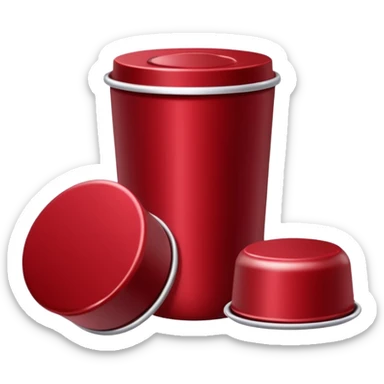  dark red vertuo coffee pods not the machine sticker