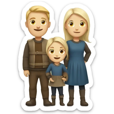 nordic family sticker