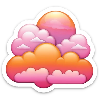 Sunset clouds  sticker