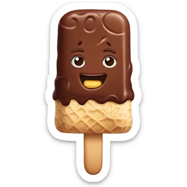 chocolate ice cream bar sticker