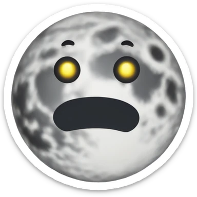 Moon sticker