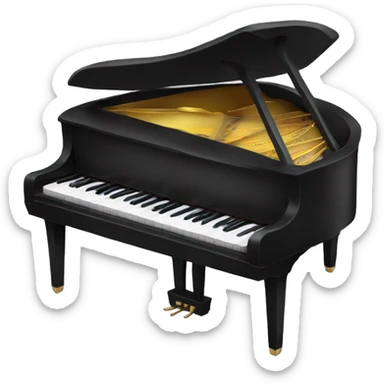 Black Piano  sticker