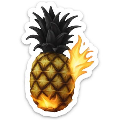 charred pineapple sticker