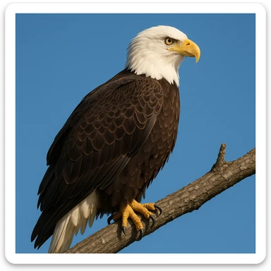 Bald eagle sticker