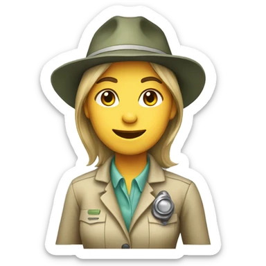 female Paleontologist sticker