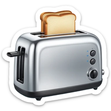 Toaster in bathtub sticker