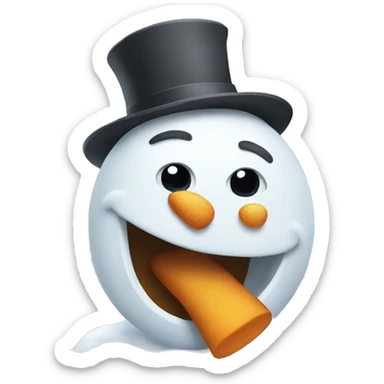 Drunk Snowman sticker