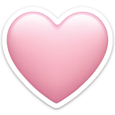 Light pink heart  sticker