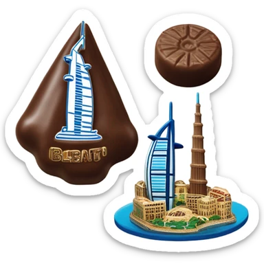 Dubái chocolate sticker