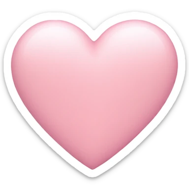 baby pink heart  sticker