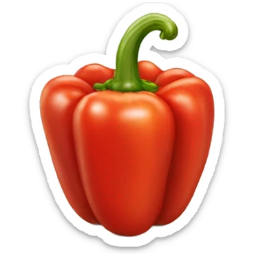 Red Bell pepper sticker