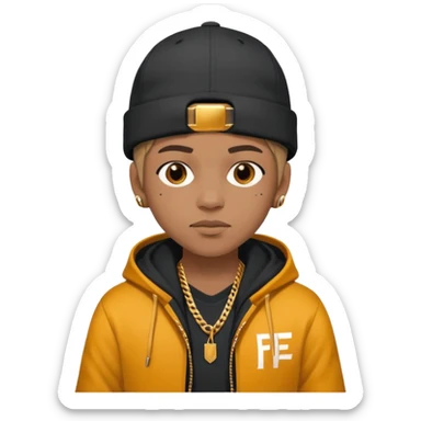 Free fire hip hop sticker