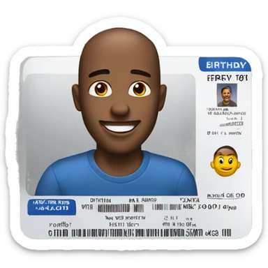  happy birthday with new drivers license sticker