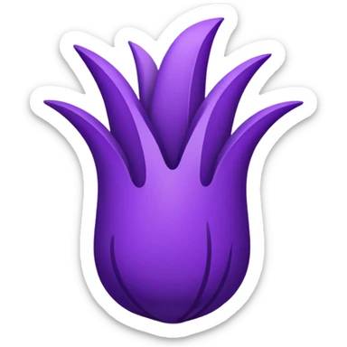UBE root, simplified and bold, clean lines, looks like a brand logo sticker