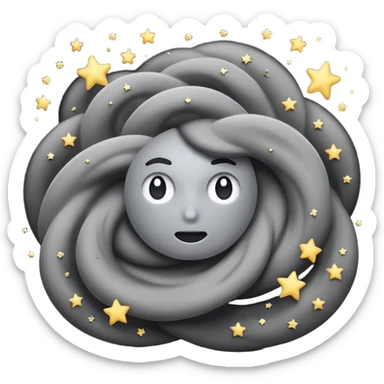 Make a fighting dust Cloud with stars sticker