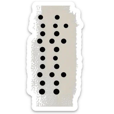 a line and three black dots arranged vertically sticker