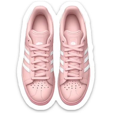 pastel pink adidas sneakers sticker