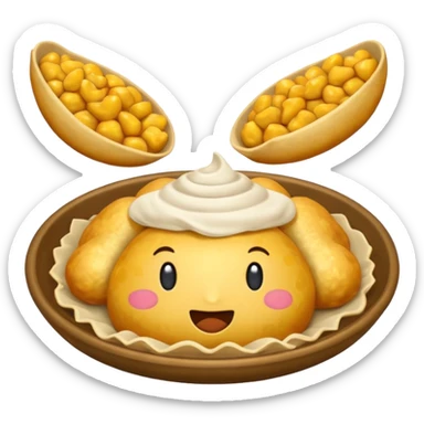 genera un emoji de migas de pan sticker