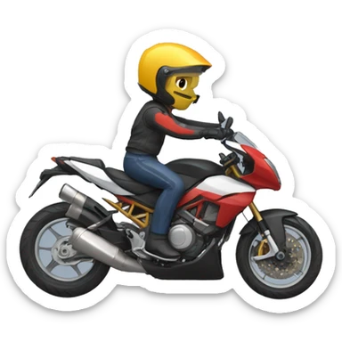 Moto deportiva sticker