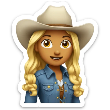 Cowgirl sticker