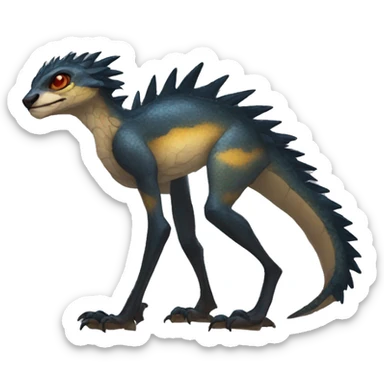 Cool Edgy Vernid species full body sticker