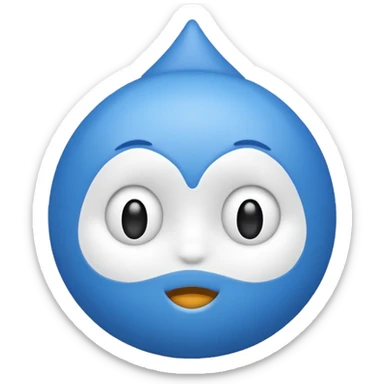 Verificación azul con un chulito blanco sticker