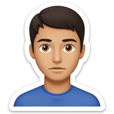 A person who has the sharpest jawline sticker