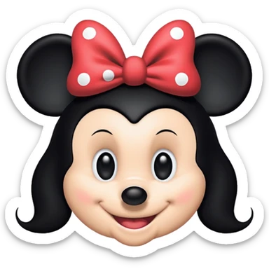 minnie mouse outline sticker