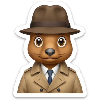 platypus detectiv sticker
