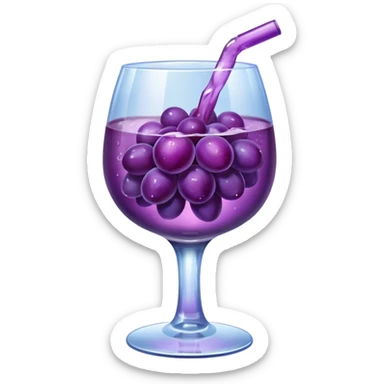Grapes Drink with alochol sticker