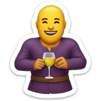 Dieu qui boit du vin  sticker