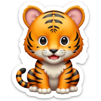 Tiger mewing sticker