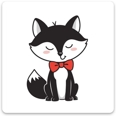 cute fox sticker