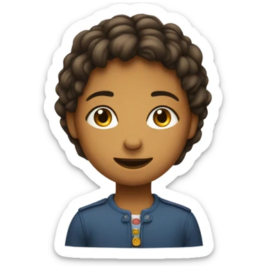 Une fille qui embrasse un garçon  sticker