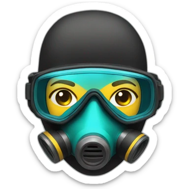 scuba diver female mask sticker