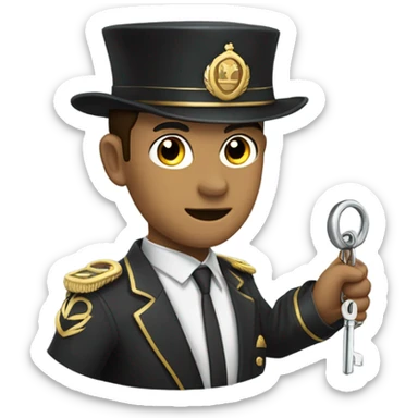 asylum warden sticker