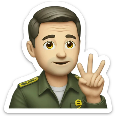 Zelensky asks for money sticker