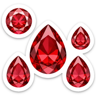 Emoji piedra rubi sticker