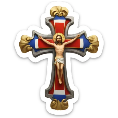 Serbian cross sticker