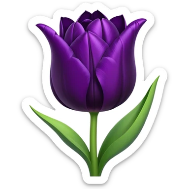 goth tulip sticker