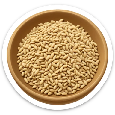 a handful of scattered sesame seeds sticker