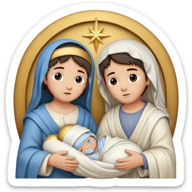 Pessebre Nadal nen jesús sticker