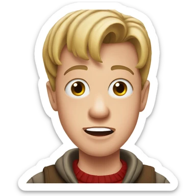 Home Alone face sticker