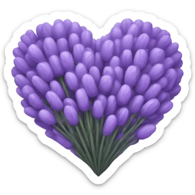 Lavender Heart sticker